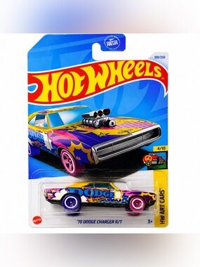 Hot Wheels ’70 Dodge Charger R/T HW Art Cars 4/10 108/250 New Sealed